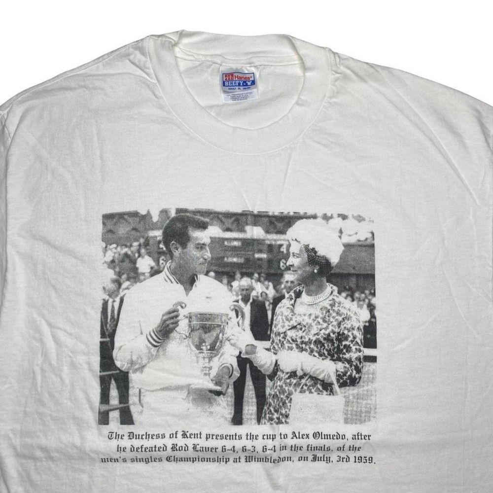 Vintage 90s ALEX OLMEDO Wimbledon tennis shirt